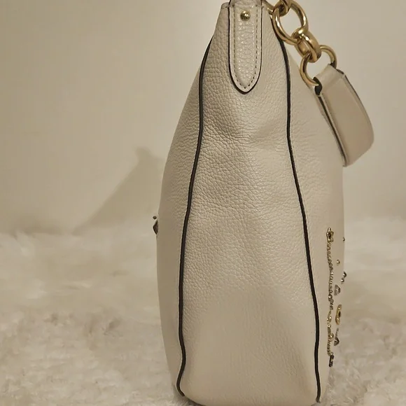 EUC Coach Ella Hobo With Starbursts Crystals And Rivets With New Coach Dusty - Picture 6 of 12